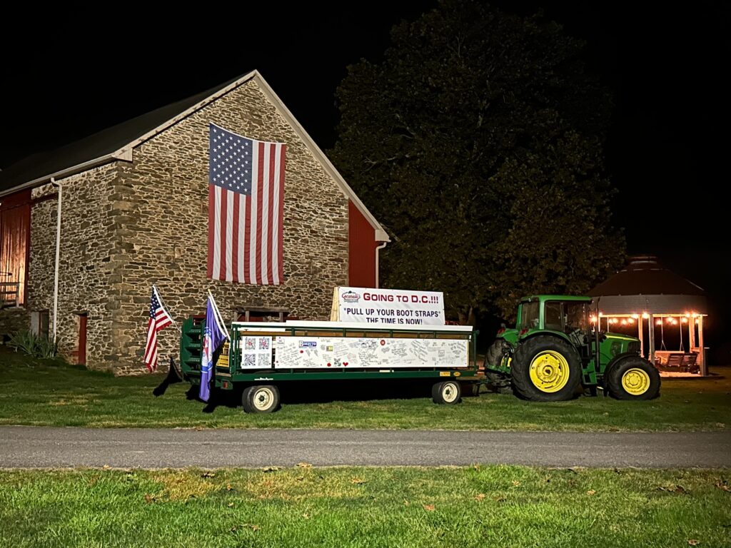 Tractor heading to DC