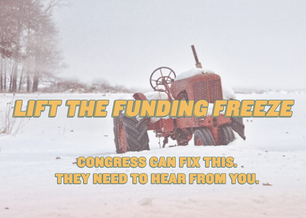 Lift the funding freeze