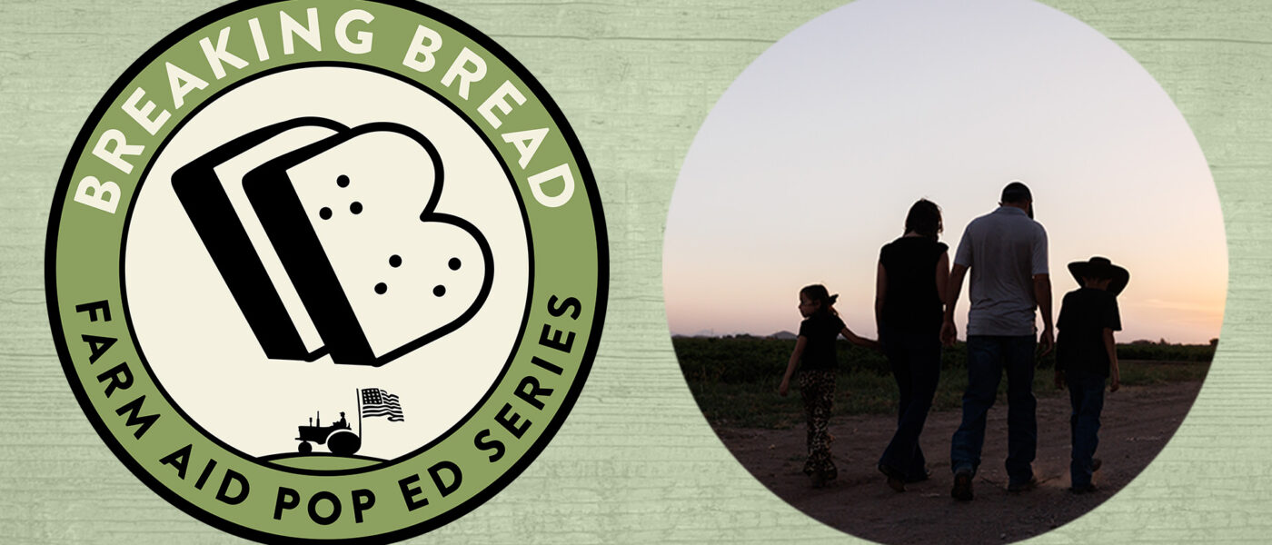 Breaking Bread logo with family in the shadows