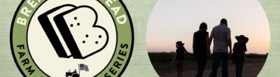 Breaking Bread logo with family in the shadows