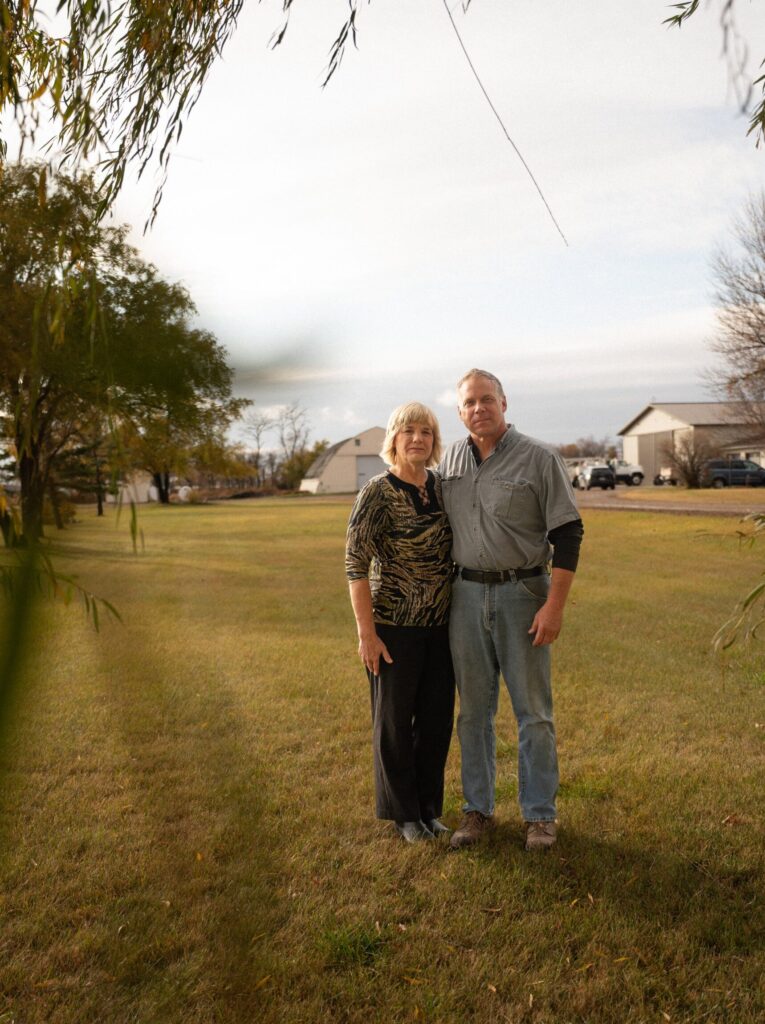Mary and David Stahl on their family farm.